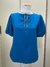 Blusa decote guipir