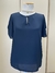 Blusa botão metalizado