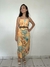 Vestido folhas midi