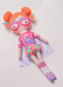Almofada Boneca Infantil Estampa Sonhar é Meu Superpoder - Rosa na internet