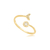 Anel Sereia Feminino Zircônias Cravejadas Ouro18k Garantia 12 Meses