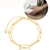 Pulseira Cadeado Elos Feminina - Banhado a Ouro18K - Garantia 12 Meses - Cy Semijóias