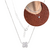 Colar Trevo LV Cravejado Prata925 Ouro18k Garantia Vitalícia
