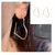 Brinco Argola Coração unica Media feminina banhado a ouro - comprar online