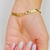 Pulseira malha banhada a ouro