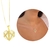 Colar diamante vazado banhado a ouro