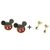 Brinco Mickey + Brinde Antialérgico Banhado a Ouro - comprar online