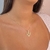 Colar diamante vazado banhado a ouro - comprar online
