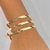 Imagem do Pulseira malha banhada a ouro