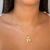 colar flor alta camada de ouro - comprar online