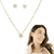 Conjunto Colar + Brinco zircônia diversas cores banhado a Ouro - comprar online