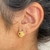 Argolinha Trevo Coração - Banhado a Ouro 18K - Garantia 12 Meses - comprar online
