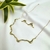 Conjunto Maré Colar + Brincos Ouro18k Prata925 Moda Feminina Garantia Vitalícia - Cy Semijóias
