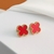 XE1010130 ARETE BROQUEL FLOR - Norlet Joyas