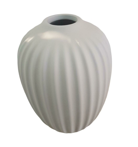 VASO DECORATIVO EM CERAMICA NA COR CINZA