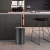 Lixeira redonda, Branca, Aço Inox, 50L, com sensor de proximidade, 70,5x30cm - GH135 - loja online