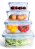 Imagem do Pote de vidro hermético para alimentos com tampa plástica 1040ML