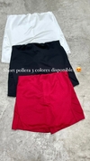 Short pollera rojo
