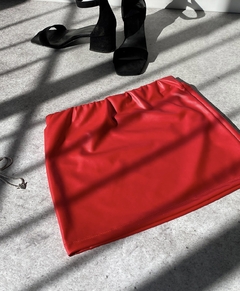 Pollera de cuerina - comprar online
