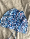 Pollera swirl celeste