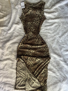 Vestido estampado leopardo - comprar online