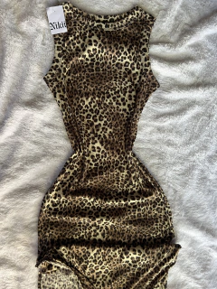 Vestido estampado leopardo