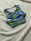 top cebra azul