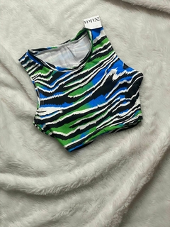 top cebra azul