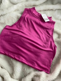 top musc cuellito fucsia