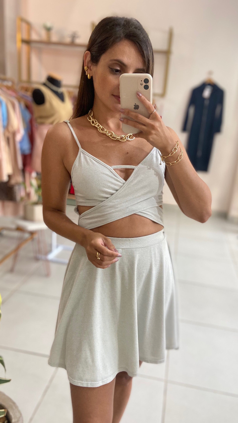 Vestido Glitter - Tam M