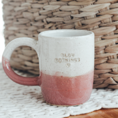 Caneca de Cerâmica Slow Mornings