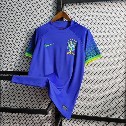 Camisa Brasil II 2022 Torcedor - Azul - Copa do mundo
