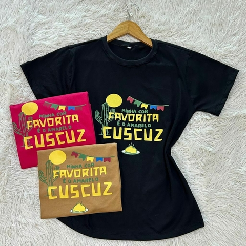 T-Shirt - Minha cor favorita é o amarelo Cuscuz - comprar online