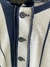 Camiseta blusa alongada listrada azul marinho vintage cgc m.officer M - loja online