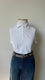 Blusa polo sem manga branca Siberian Tam. M