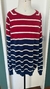 Sueter listrado manga longa vermelho e azul Siberian Tam. GG - comprar online