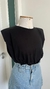 Camiseta muscle tee básica preta Zara G - Dona Ana Sebastiana