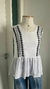 Blusa bata com bordados branca Zara P - Dona Ana Sebastiana