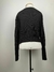 Casaco tricot de botão acrilico preto Tam. M Jessica Cardoso Tricot - Dona Ana Sebastiana