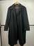 Casaco vintage cgc alongado 100% lã preto Tam. 50 Sastre