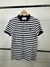 Blusa camiseta polo listrada azul e branco Tam. G Zara Essencials - comprar online