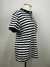 Blusa camiseta polo listrada azul e branco Tam. G Zara Essencials - loja online