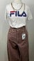 Camiseta 100% algodão branca Tam. M Fila