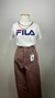Camiseta 100% algodão branca Tam. M Fila - comprar online