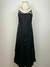 Vestido longo de alça com renda preto Tam. PP Cortelle Renner na internet