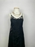 Vestido longo de alça com renda preto Tam. PP Cortelle Renner - Dona Ana Sebastiana