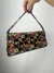 Bolsa com alça estampada flores veludo vintage - comprar online