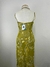 Vestido midi alça fina estampado verde tamanho P Arestta - loja online