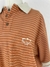 Blusa camisa polo manga curta com listras laranja tamanho M Pierre Cardin - loja online