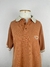 Blusa camisa polo manga curta com listras laranja tamanho M Pierre Cardin - Dona Ana Sebastiana